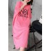 Handmade o neck Half sleeve cotton clothes For Women 2019 Outfits rose print long Dress Summer