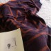 Orange geometric big scarf shawl thickened autumn and winter double-sided dual-use