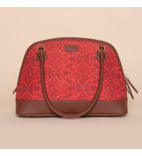 Falaknuma Red Jali Dome Shaped Bag